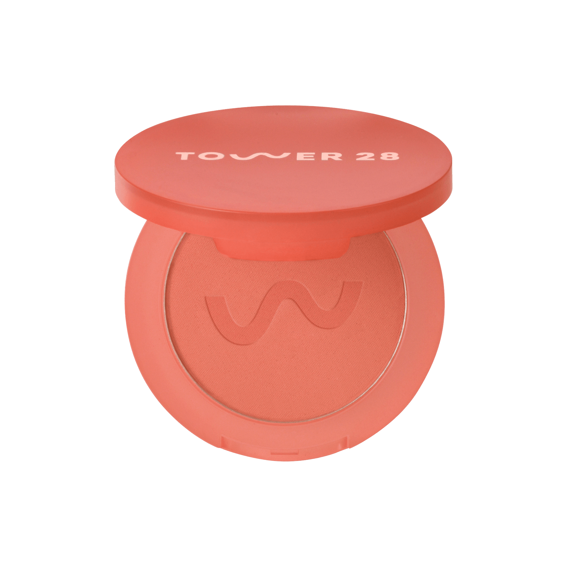 The Tower 28 Beauty GetSet™ Matte Powder Blush in the shade Culver Crush. [Culver Crush]