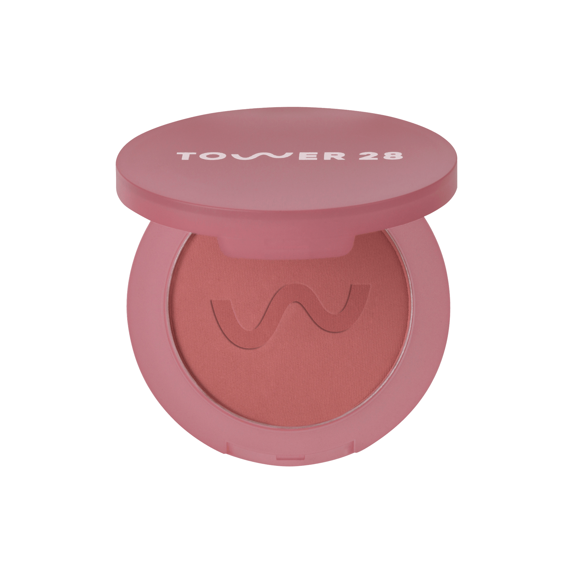 The Tower 28 Beauty GetSet™ Matte Powder Blush in the shade Samo Spritzer. [Samo Spritzer]
