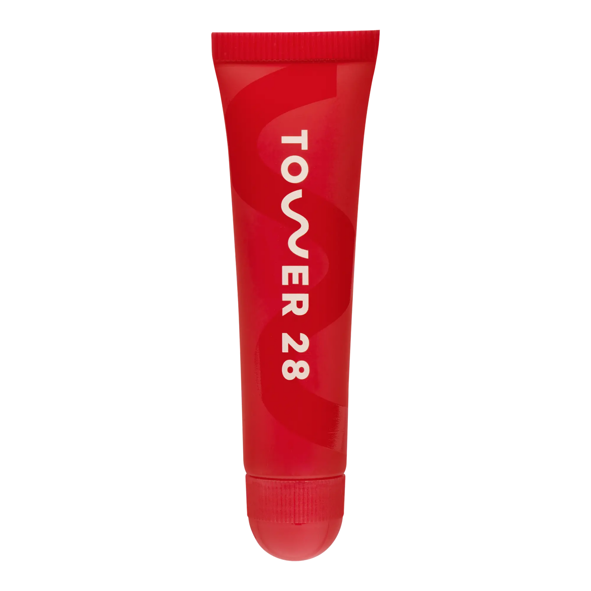 The Tower 28 Beauty LipSoftie™ Lip Treatment in the shade Blood Orange Vanilla. [Blood Orange Vanilla]