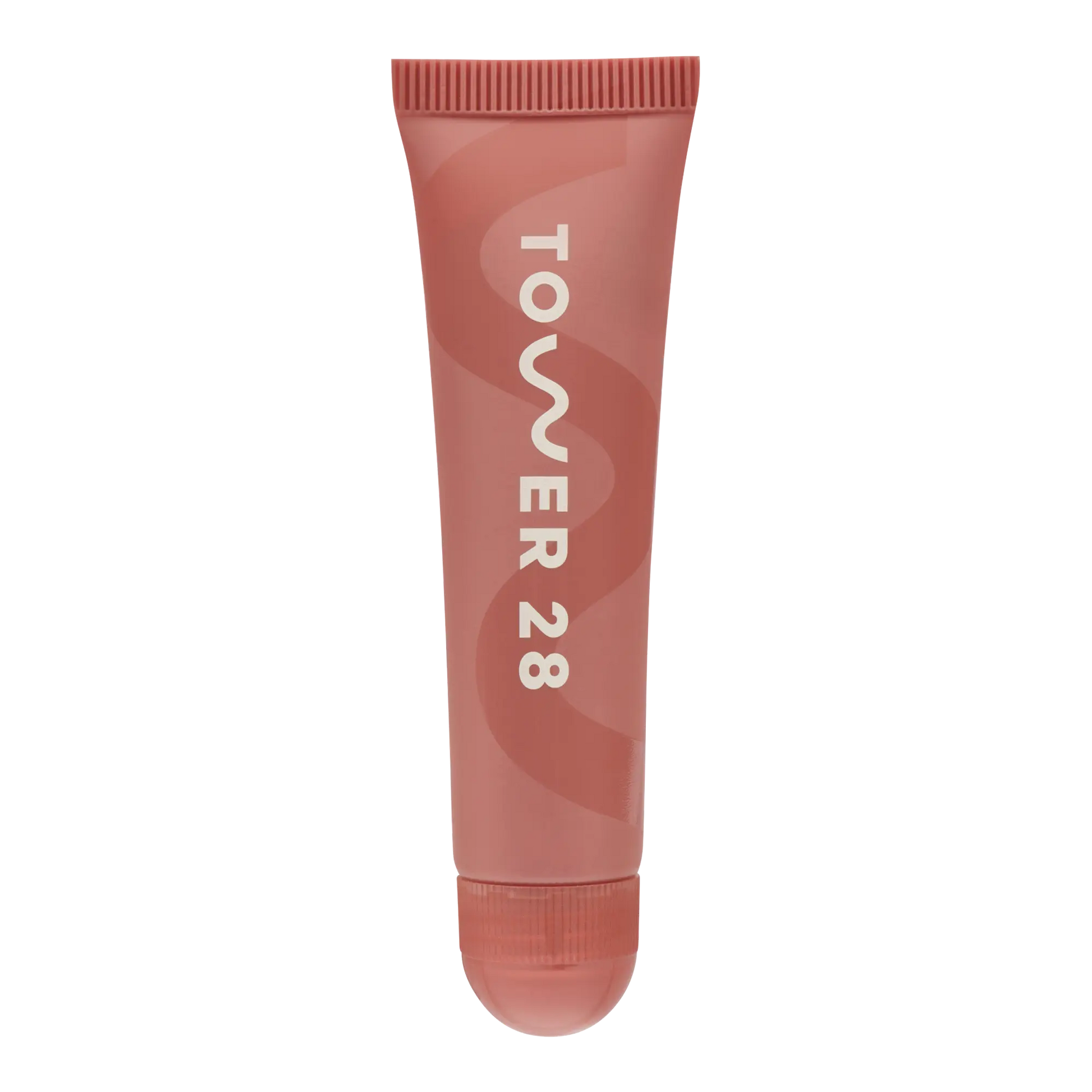 The Tower 28 Beauty LipSoftie™ Lip Treatment in the shade Dulce de Leche. [Dulce de Leche]