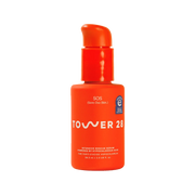 Orange bottle of Tower 28 SOS Rescue Serum on a white background [Shared]