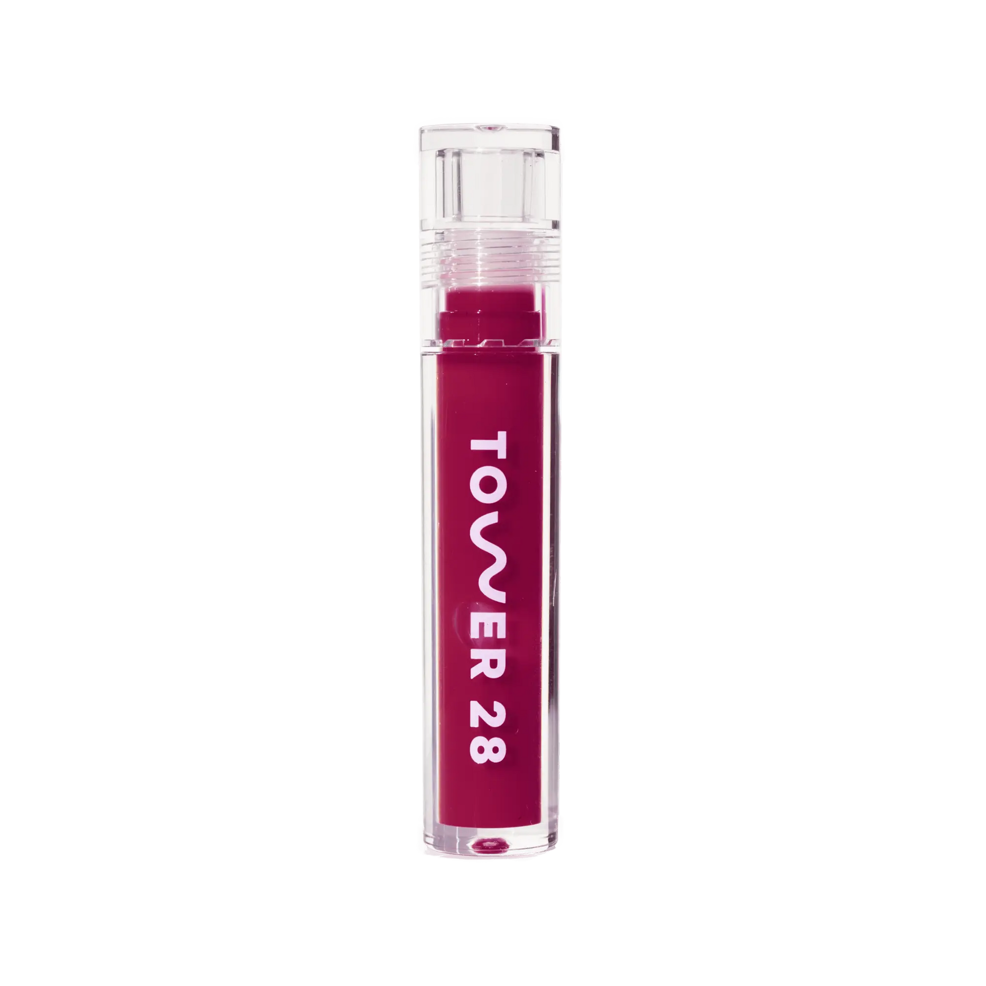 The Tower 28 Beauty ShineOn Lip Jelly in the shade Wild. [Wild]